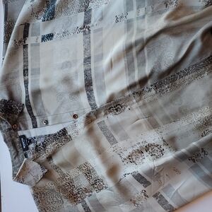 WORTH NY Silk Animal Print Oversized Button Up PS